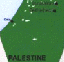 Diese Karte zeigt den Landverlust der Palstinenser in den letzten Jahren